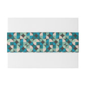 Retro  60-patroon uitnodigingen wikkel (Achterkant Voorbeeld)