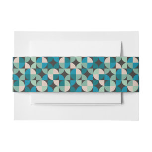 Retro 60-patroon uitnodigingen wikkel