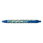 Retro 60-patroon zwarte inkt pen (Achterkant)