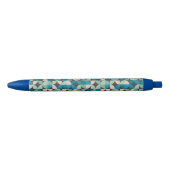 Retro 60-patroon zwarte inkt pen (Voorkant)