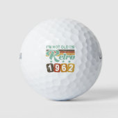Retro 60e verjaardag 1962 golfballen (Voorkant)