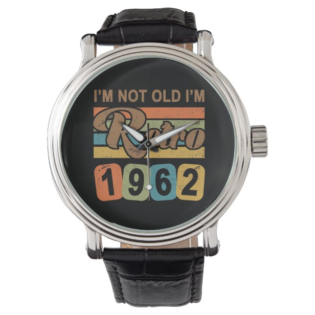 Retro 60e verjaardag 1962 horloge (Voorkant)