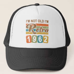 Retro 60e verjaardag 1962 trucker pet