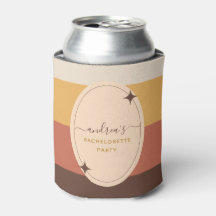 Retro 60er 70er Gestrepte vrijgezellenfeest Groovy