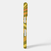 Retro 60s 70s Abstracte Lines Pattern Green Yellow Case-Mate iPhone Case (Achterkant / Rechts)