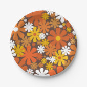 Retro 60s 70s Aesthetisch Bord flessenpapier (Voorkant)