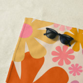 Retro 60s 70s Aesthetisch Floral Pattern Strandlaken (In situ)