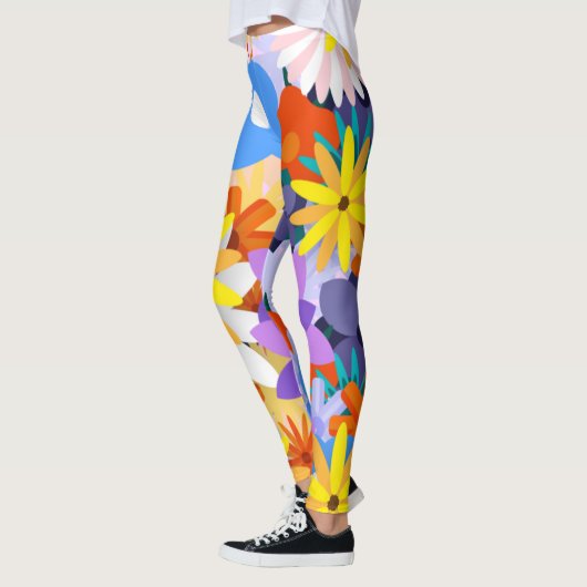 Retro 60s 70s Bloem Leggings (Links)