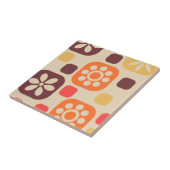 retro 60s 70s bloemstijltegel tegeltje (Zijkant)