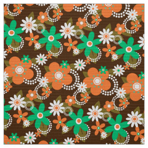 retro 60s 70s bloemstof v2 stof