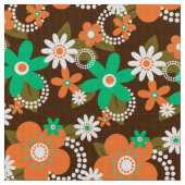 retro 60s 70s bloemstof v2 stof (Close Up)