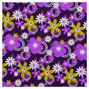 retro 60s 70s bloemstof v3 stof