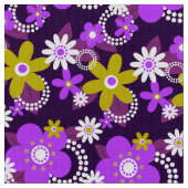 retro 60s 70s bloemstof v3 stof (Close Up)