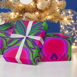 retro 60s 70s cadeaupakpapier cadeaupapier