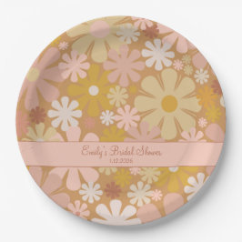 Retro 60s 70s esthetisch, gepersonaliseerd papier papieren bordje