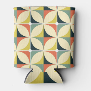 Retro 60's 70's geometrisch patroon. blikjeskoeler