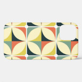 Retro 60's 70's geometrisch patroon. Case-Mate iPhone case (Achterkant (horizontaal))