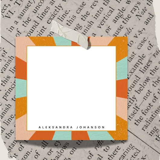 Retro 60s 70s Groovy Hippie naam op  Post-it® Notes