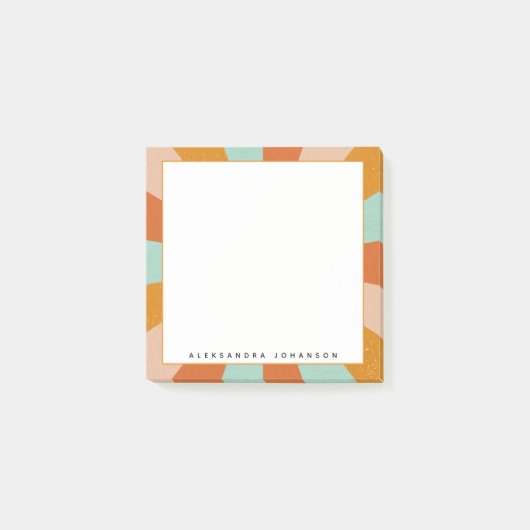 Retro 60s 70s Groovy Hippie naam op Post-it® Notes (Voorkant)