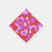 Retro 60s-70s Hearts Servet (Hoek)