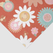 Retro 60s 70s Hippie Daisy Flower Floral Decoupage Tissuepapier (Detail)