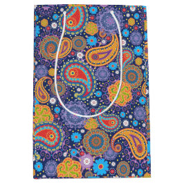 Retro 60s 70s Hippie Paisley Pattern Medium Cadeauzakje