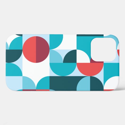 Retro 60's 70's minimalistisch patroon Case-Mate iPhone case (Achterkant (horizontaal))