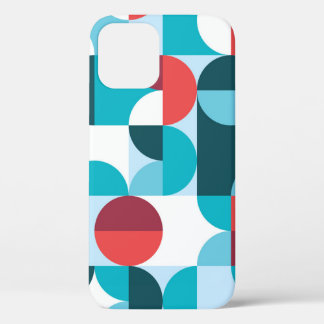 Retro 60's 70's minimalistisch patroon Case-Mate iPhone case