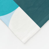 Retro 60's 70's minimalistisch patroon fleece deken (Hoek)