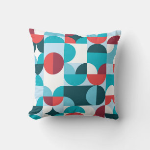 Retro 60's 70's minimalistisch patroon kussen