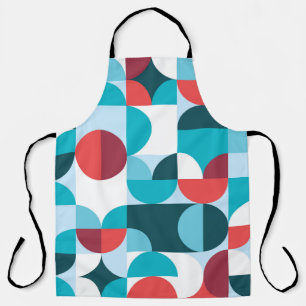 Retro 60's 70's minimalistisch patroon schort