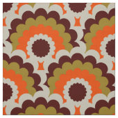 Retro 60s 70s Mod fabric Scallop Stof (Swatch)