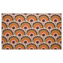 Retro 60s 70s Mod fabric Scallop Stof