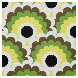 Retro 60s 70s Mod fabric Schallap patroon Stof