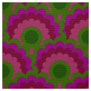 Retro 60s 70s Mod fabric Schallap patroon Stof