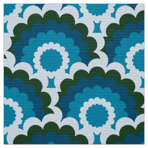 Retro 60s 70s Mod fabric Schallap patroon Stof