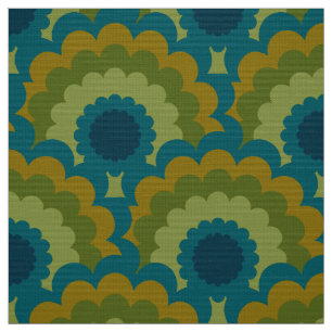 Retro 60s 70s Mod fabric Schallap patroon Stof