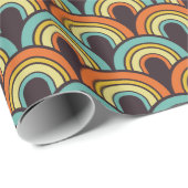 retro 60s 70s  mod inpakpapier (Rol Hoek)