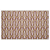 Retro 60s 70s patroon gestileerde stof (Fat Quarter)