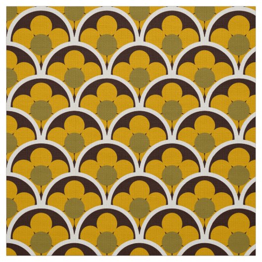 Retro 60s 70s patroon gestileerde stof (Swatch)