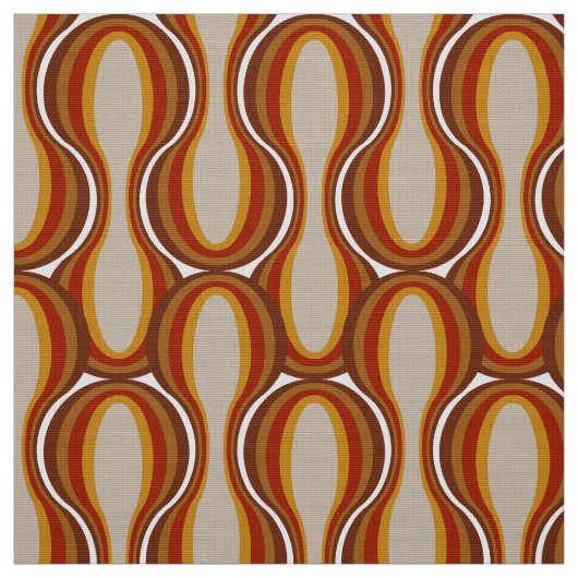 Retro 60s 70s patroon gestileerde stof (Swatch)