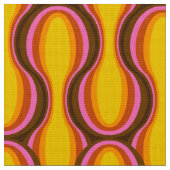 Retro 60s 70s patroon gestileerde stof (Close Up)