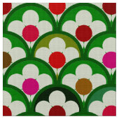 Retro 60s 70s patroon gestileerde stof (Close Up)