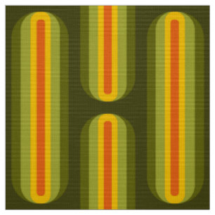 Retro 60s 70s patroon gestileerde stof