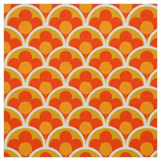 Retro 60s 70s patroon gestileerde stof (Swatch)