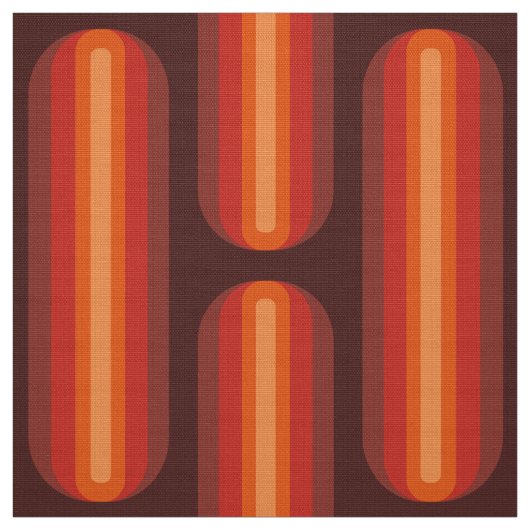 Retro 60s 70s patroon gestileerde stof (Swatch)
