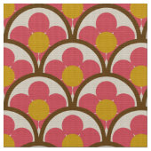 Retro 60s 70s patroon gestileerde stof (Close Up)