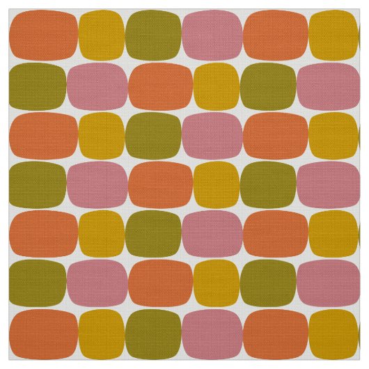 retro 60s 70s patroonstof stof (Swatch)