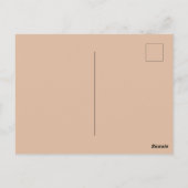 Retro 60s 70s Psychedelic Swirls Oranje roze Briefkaart (Achterkant)