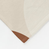 Retro 60s-70s stijl met een regenbooghippiezon in fleece deken (Hoek)